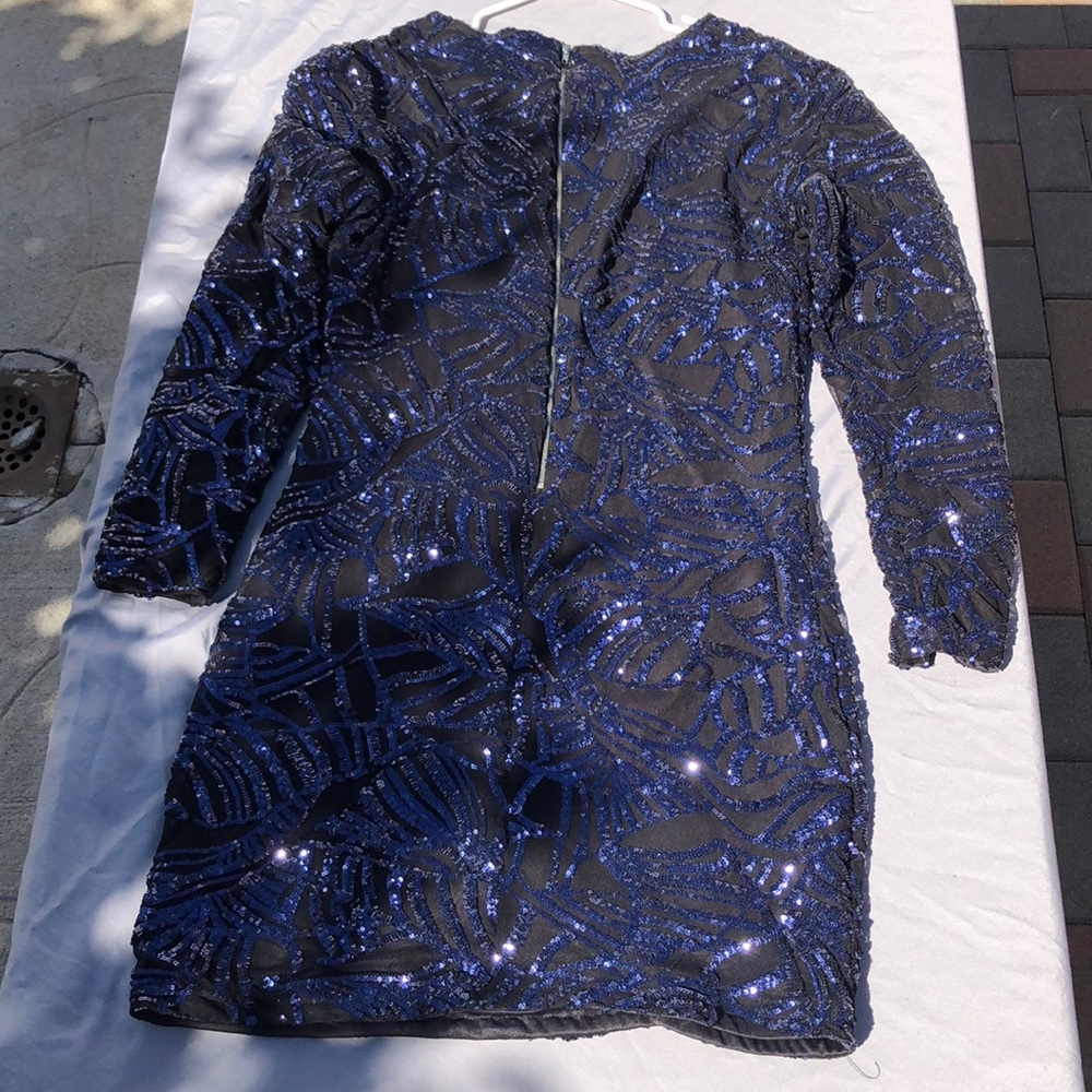 Sequence Plunge Neck Line Dress - Picture 5 of 5